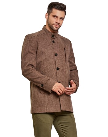 Men Coat Walnut Color