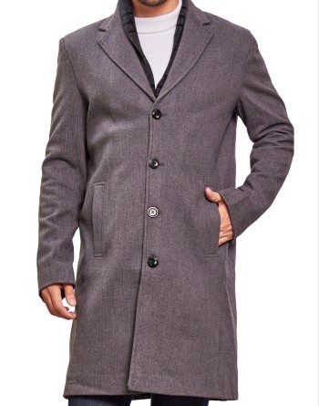 Men Coat Slate Color