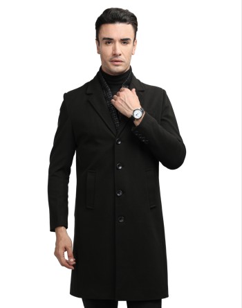 Men Coat Black Color