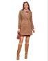 Women Coat Hazelnut Color