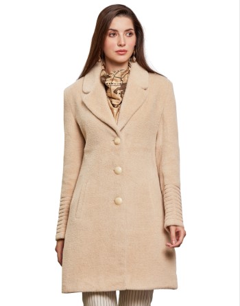 Women hot sale beige coats