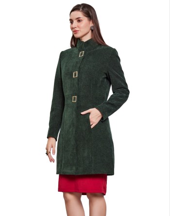 Women Coat D.Green Color