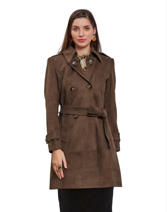 Women Coat Olive Color