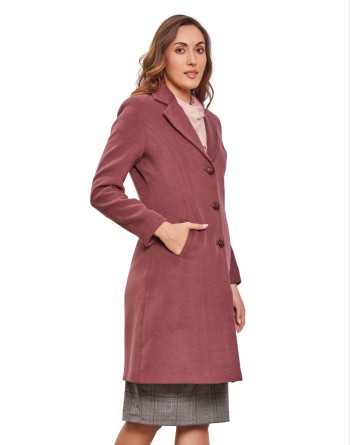 Women Coat Mauve Color