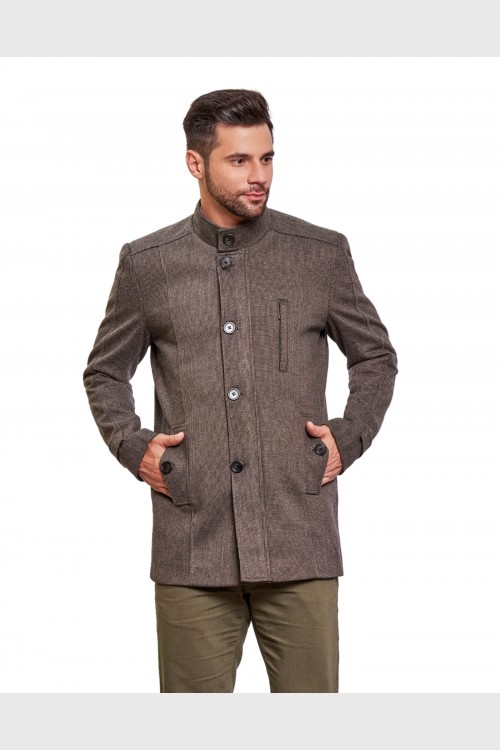 Men Coat Olive Color