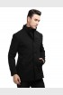 Men Coat Deep Black Color