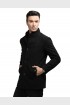 Men Coat Deep Black Color