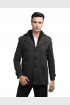 Men Coat Deep Brown Color