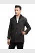 Men Coat Deep Brown Color