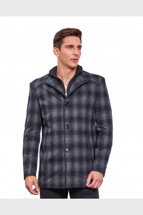 Men Coat Navy Color