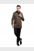 Men Coat Cinnamon Color