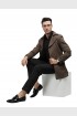 Men Coat Cinnamon Color