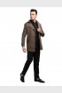 Men Coat Cinnamon Color