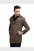 Men Coat Cinnamon Color