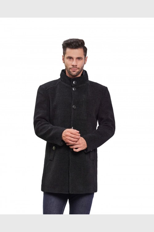 Men Coat Dark Night Color