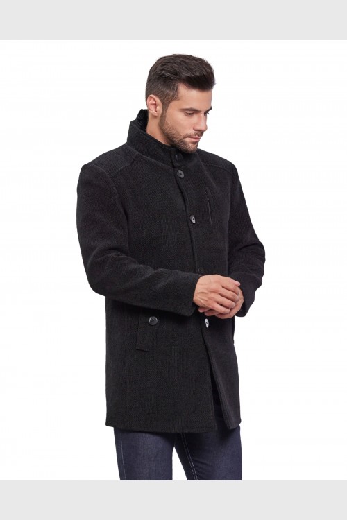 Men Coat Dark Night Color