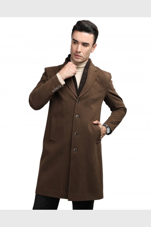 Men Coat Brunette Color