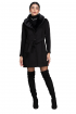 Women Coat Pitch black