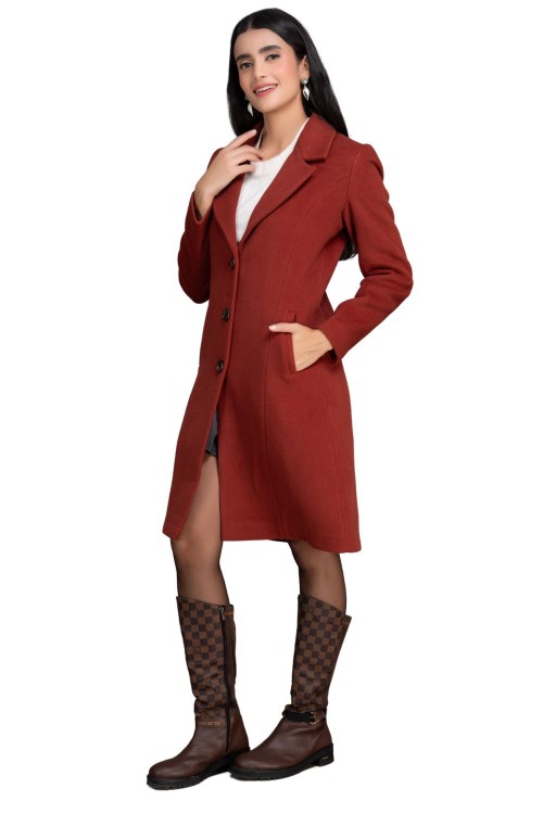 Women Coat Brick