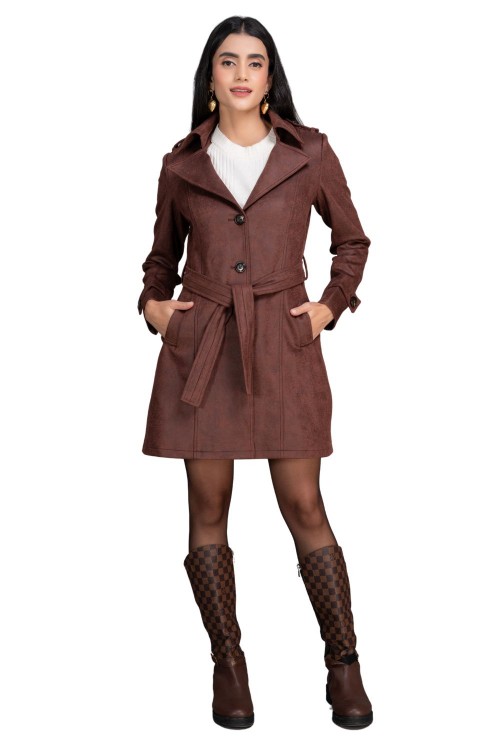 Women Coat Cinnamon